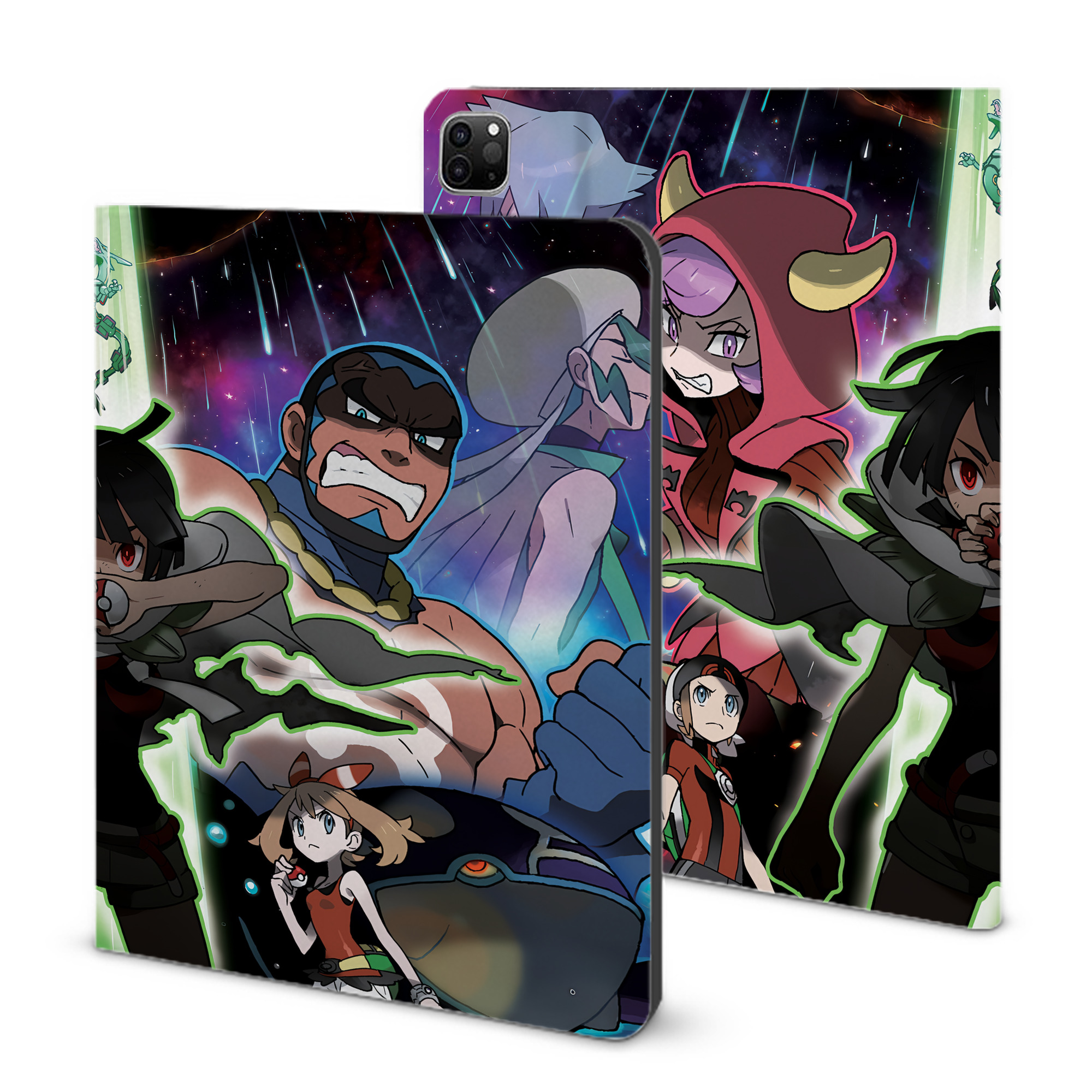 （画像用） ポケットモンスター Pokémon IPad ケース ブック型 PUレザー TPU 耐衝撃 軽量 薄型 ペン収納なし 全面保護 IPad 各モデル対応